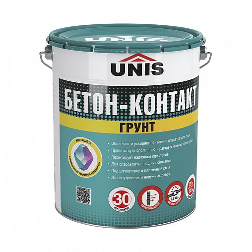 Грунтовка бетон-контакт Unis Profi, 5 л фото