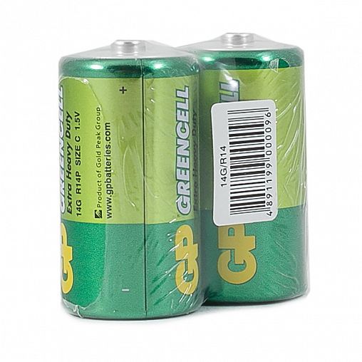 Батарейка GP Greencell 14G-OS2, тип C, 2 шт фото