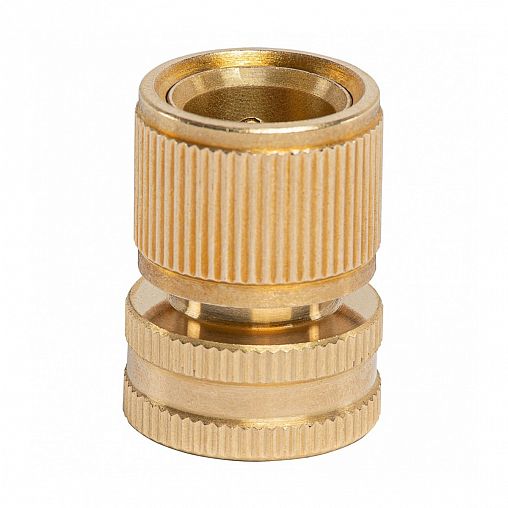Соединитель для шлангов Palisad, латунный, быстросъемный, внутренняя резьба, 3/4" фото