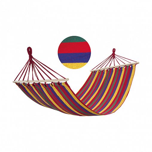 Гамак полотняный Ecos Ham-08, с деревянной планкой, 200 x 100 см фото