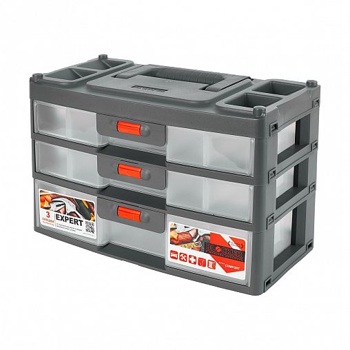 Органайзер вертикальный Blocker Expert, 3 секции, 31 x 15 x 19,5 см фото