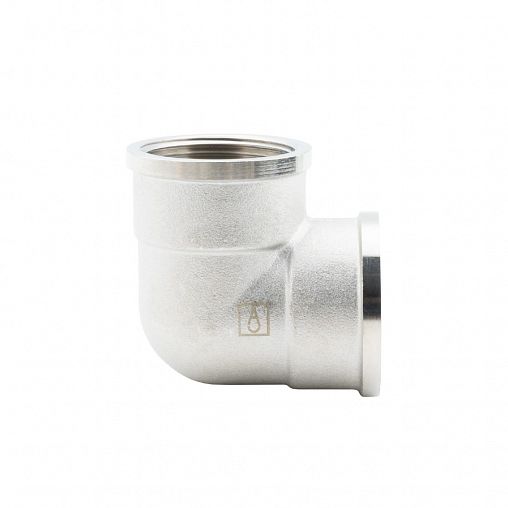 Уголок латунный никелированный Alato внутренняя-внутренняя резьба 1 1/4" фото