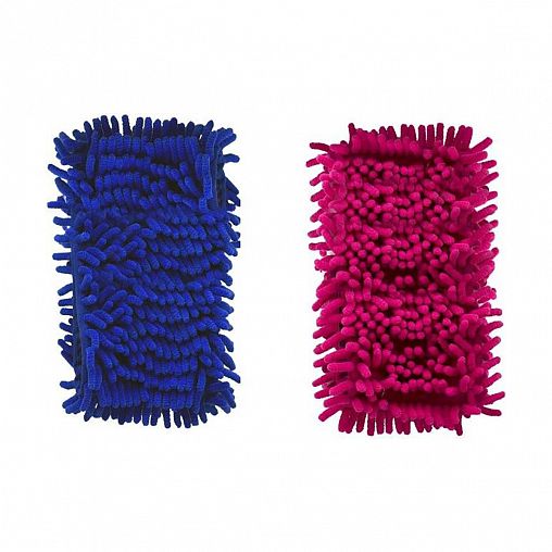 Насадка для швабры Spin&Clean Rock'n'Roll Chenille, микрофибра, 42 x 13 см, микс фото