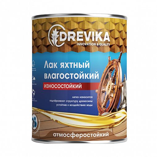 Лак яхтный Drevika, алкидный, матовый, 20 кг фото