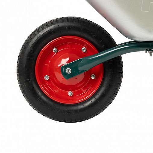 Тачка одноколесная садовая Park 4307, 65 л, пневматическое колесо фото