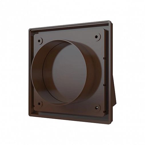 Выход стенной вытяжной Era 1515К10ФВ кор, 150 x 150 мм, с обратным клапаном, с фланцем D 100 мм фото