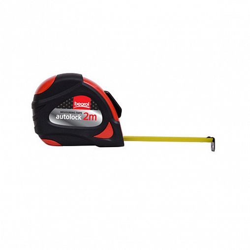 Рулетка Beorol, с фиксатором, пластиковый корпус, 2 м x 16 мм фото