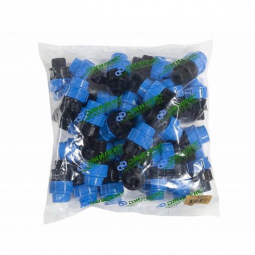 Муфта комбинированная полипропиленовая Джилекс, с наружной резьбой, 25 x 1" П фото