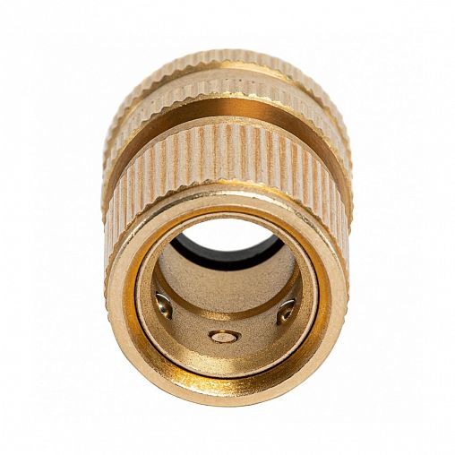 Соединитель для шлангов Palisad, латунный, быстросъемный, внутренняя резьба, 3/4" фото