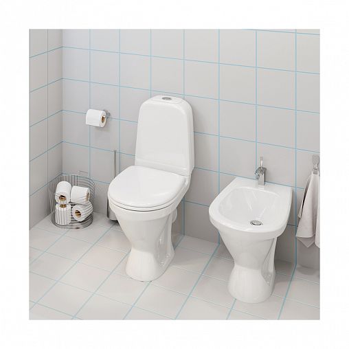 Биде напольное Sanita Самарское ВКС, 35 x 60 x 40,5 см, белое фото