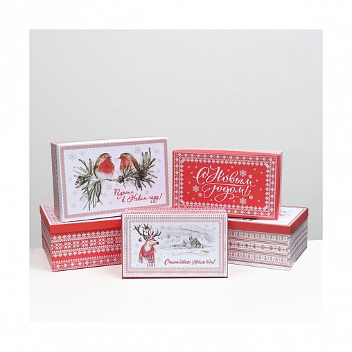 Коробки подарочные Upak Land Скандинавия, набор 15 шт фото