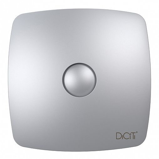 Вентилятор осевой вытяжной DiCiTi Rio 5C Gray metal D125, с обратным клапаном фото