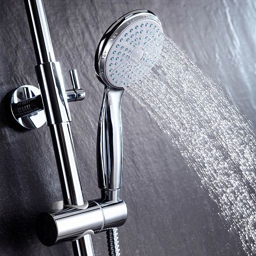 Душевая система с тропическим душем Lemark Linara LM0462C, со смесителем, хром фото