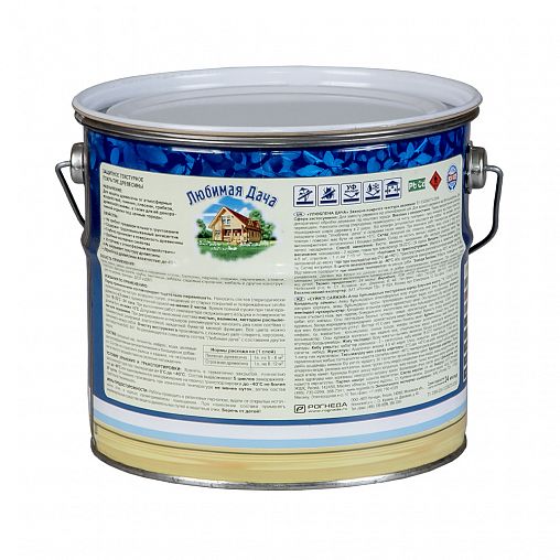 Защитно-декоративное покрытие для дерева Любимая дача, полуматовое, 2,7 л, сосна фото