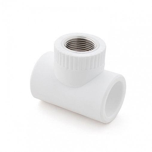 Тройник комбинированный полипропиленовый РТП, с внутренней резьбой, 25 x 1/2" фото