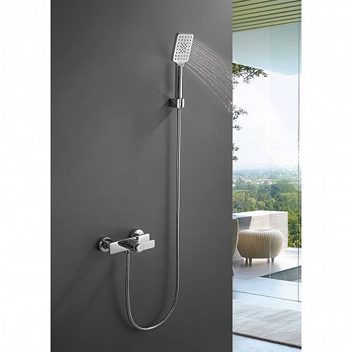 Смеситель для душа Rossinka RS50-41, с термостатом, однорычажный, хром фото