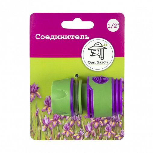 Соединитель для шлангов Don Gazon, 1/2" фото Соединитель для шлангов Don Gazon, 1/2" фото
