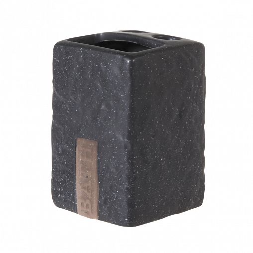 Стакан для зубных щеток Рыжий кот Bath 003982, фарфор, 7 x 7 x 10,5 см фото