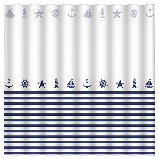 Штора для ванной Рыжий кот SC-PE-38, 180 x 180 см, полиэстер фото