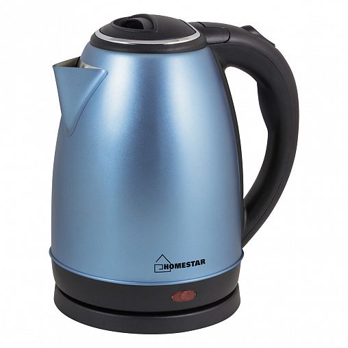Чайник электрический Homestar HS-1010, 1,8 л, сталь, синий фото