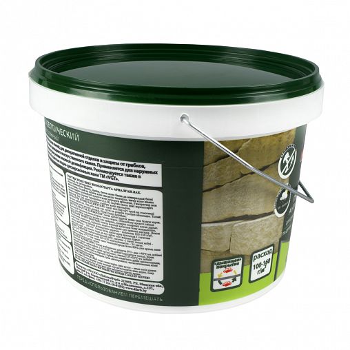 Лак пропиточный с антисептиком для дерева и камня VGT, акриловый, 2,2 кг, бесцветный фото