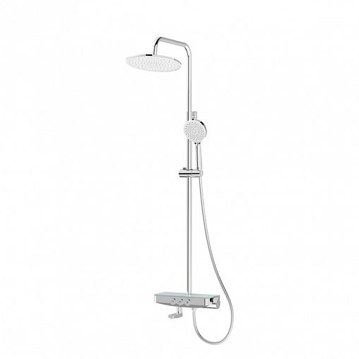 Душевая система с тропическим душем IDDIS Shelfy SHESBBTi06, с управлением Push Control, хром фото