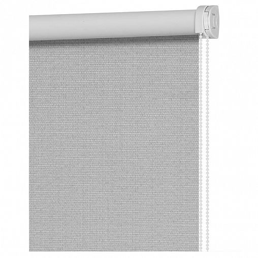 Рулонная штора Decofest Шалюр Серебристый, блэкаут, миниролл, 100 x 160 см фото