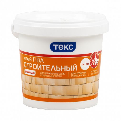 Клей ПВА строительный Текс Универсал, 1 л фото