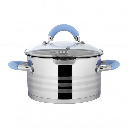 Кастрюля Mallony Melodia с крышкой, нержавеющая сталь, 2,5 л фото