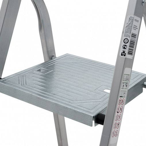 Стремянка Новая высота NV 1110, алюминиевая, 3 ступени, 1,27 м фото