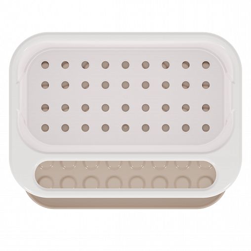 Подставка для моющих средств Альтернатива, 21,5 x 15 x 13 см, бело-бежевая фото