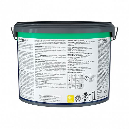 Краска интерьерная для обоев и стен Tikkurila Euro Trend (Евро Тренд), 9 л, бесцветная, база C фото