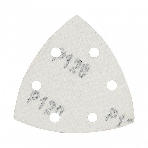 Треугольник шлифовальный на липучке Patriot, 80 x 80 x 80 мм, Р120, 5 шт фото