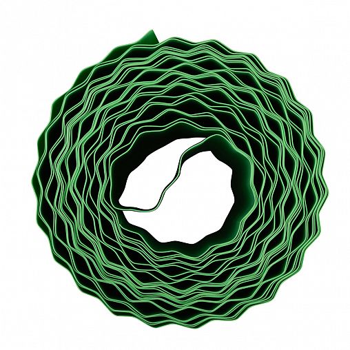 Бордюрная лента Комфорт, 15 см x 9 м, 0,6 мм, зеленая фото