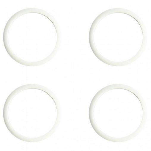 Прокладка для заглушек алюминиевых радиаторов MasterProf, силиконовая, треугольная, 4 штуки фото