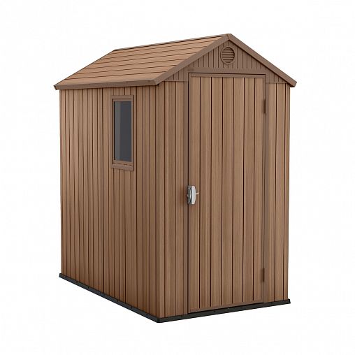 Хозблок Keter Darwin 4x6, 118,8 x 184,5 x 205 см, коричневый фото