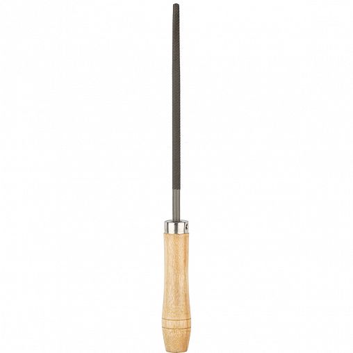 Напильник круглый по металлу Park класс 2, деревянная рукоятка, 150 мм фото