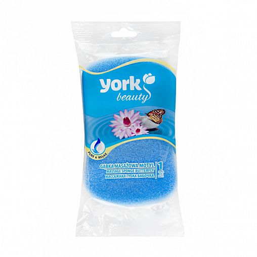 Губка банная массажная York Бабочка фото