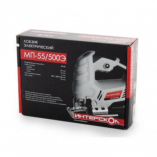 Лобзик Интерскол МП-55/500Э (386.1.1.00), 500 Вт фото
