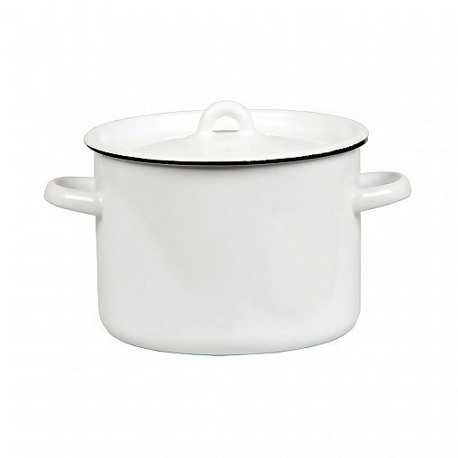 Кастрюля эмалированная СтальЭмаль с крышкой, 2,9 л фото