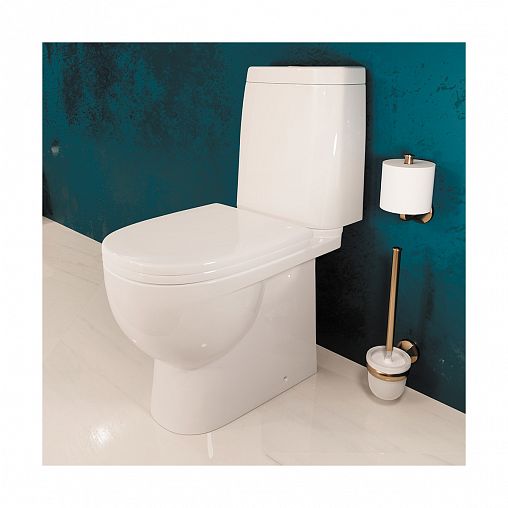 Унитаз напольный ободковый Sanita Luxe Fest Comfort, 63 x 34,5 x 81,5 см, белый фото