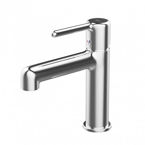 Смеситель для раковины с коротким изливом IDDIS Aiger, хром фото