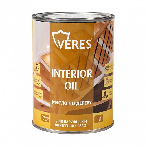 Масло для дерева Veres Interior Oil, 1 л, сосна фото