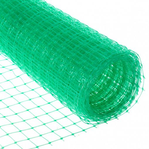 Сетка садовая ЧЗМ, ячейка 20 x 20 мм, рулон 1 x 10 м, зеленая фото