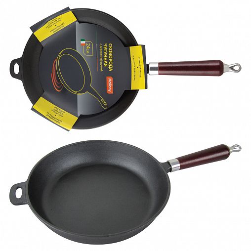 Сковорода чугунная Mallony, 24 см фото