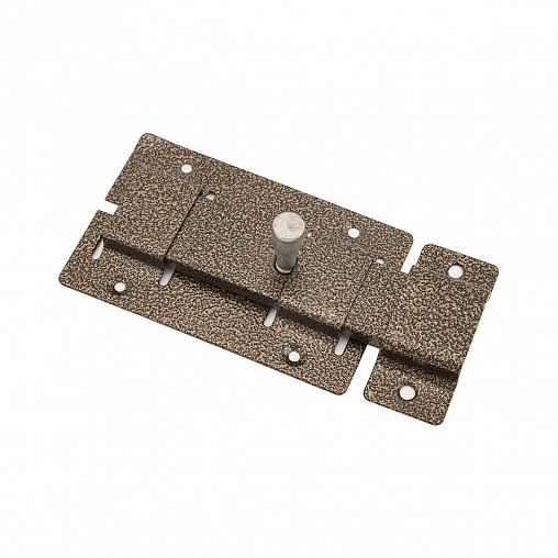 Засов дверной плоский Секрет ЗД-02, бронза антик фото