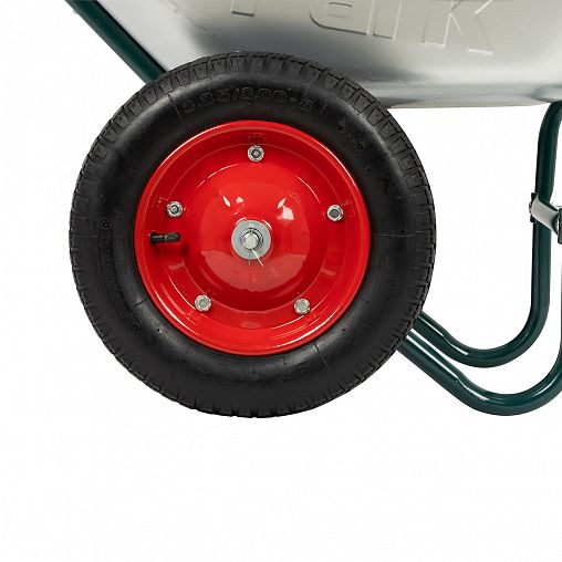 Тачка двухколесная садовая Park WB 4207-2 П, 65 л, пневматические колеса фото