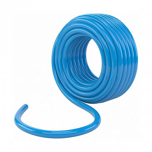 Шланг поливочный армированный Сибртех Родничок, 3 слоя, 1/2", 25 м, синий фото