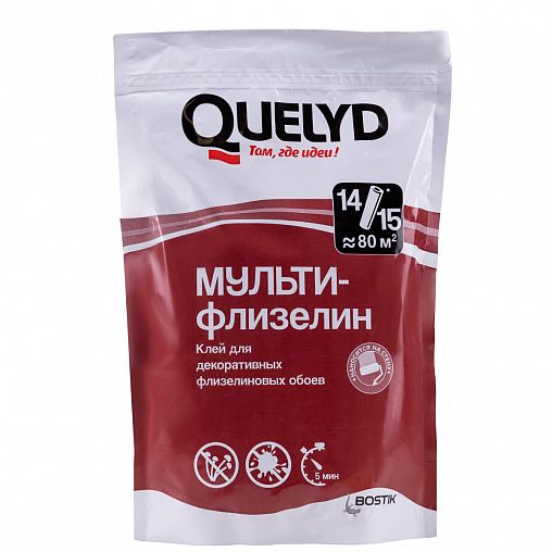 Клей для флизелиновых обоев Quelyd Мульти Флизелин, 450 г фото