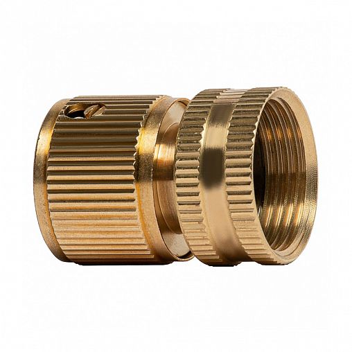 Соединитель для шлангов Palisad, латунный, быстросъемный, внутренняя резьба, 3/4" фото